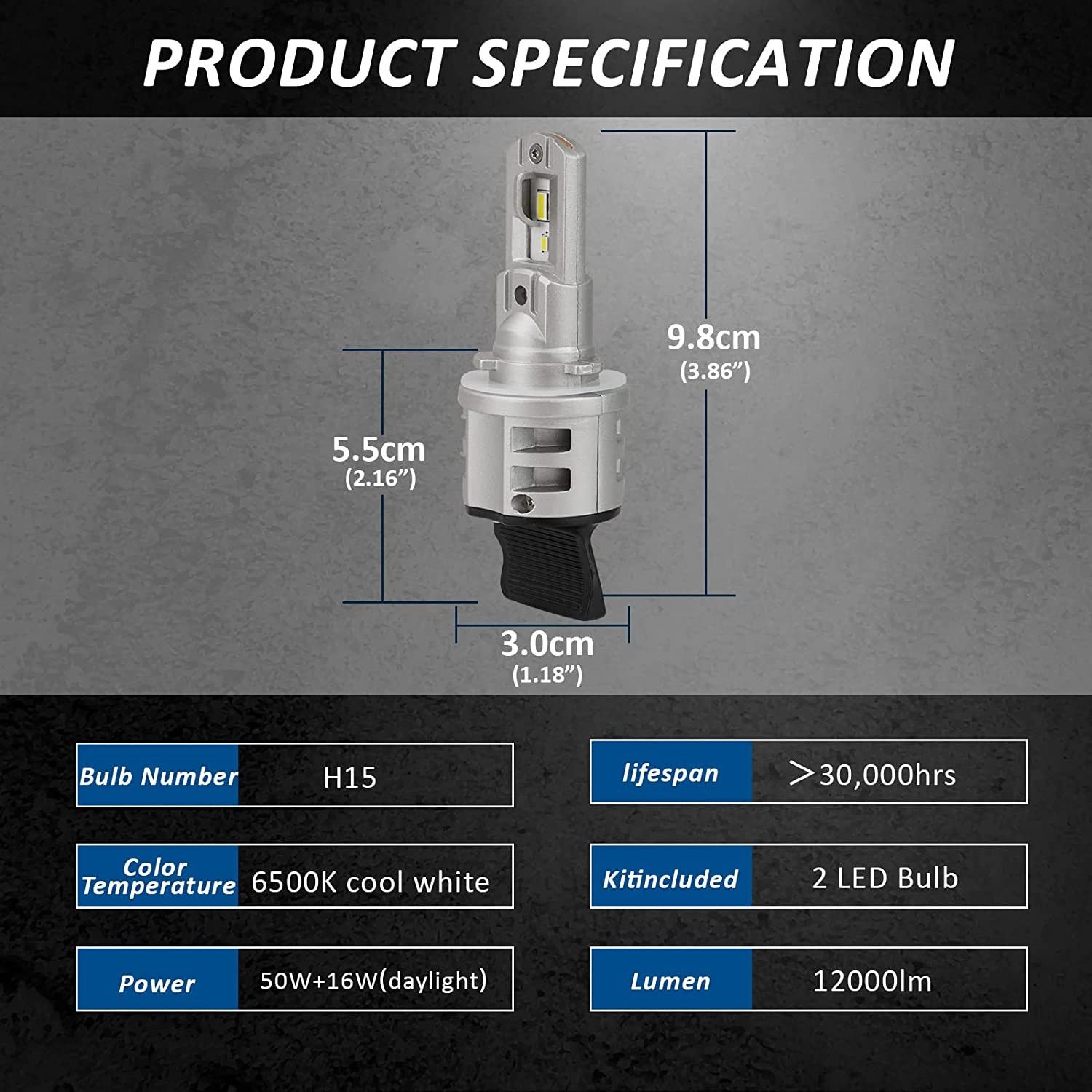 products/854/led sijalice h15 super.jpg - H15 LED SET PLUG&PLAY - CANBUS ZA DRL-DUGO SVETLO - Xenon Svetla Beograd